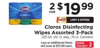 ShopRite Disinfecting wipes assorted 3-pack offer