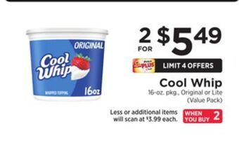 ShopRite Cool whip offer