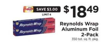 ShopRite Wrap aluminum foil 2-pack offer