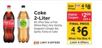 ShopRite Coke 2-liter offer