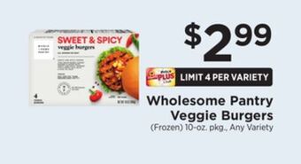 ShopRite Veggie burgers offer