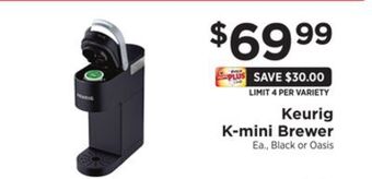 ShopRite K-mini brewer offer