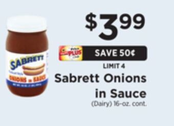 ShopRite Onions in sauce offer