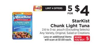 ShopRite Chunk light tuna offer