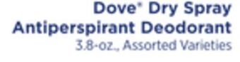 ShopRite Dry spray antiperspirant deodorant offer