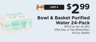 ShopRite Purified water 24-pack offer