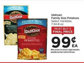 Food 4 Less Idahoan Family Size Potatoes offer