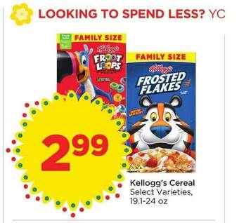 Foods Co Kellogg's Cereal offer