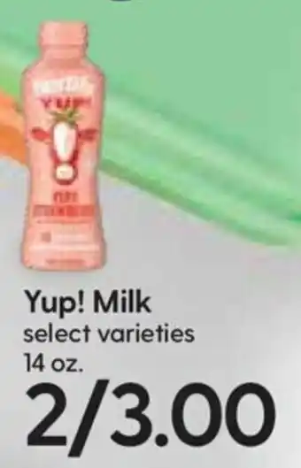 Hy-Vee Yup! Milk 14 oz offer