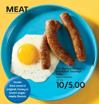 Hy-Vee Our Special Recipe Breakfast Sausage Links 1.25 oz offer