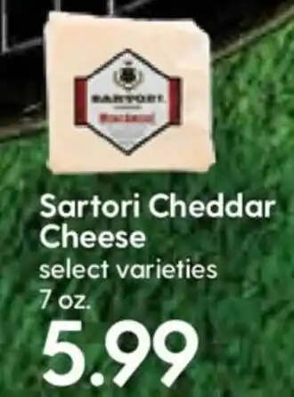 Hy-Vee Sartori Cheddar Cheese 7 oz offer