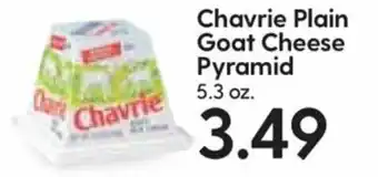 Hy-Vee Chavrie Plain Goat Cheese Pyramid 5.3 oz offer