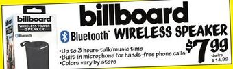 Ollie's Billboard wireless speaker offer