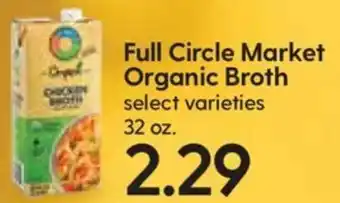 Hy-Vee Full Circle Market Organic Broth 32 oz offer