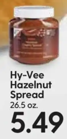 Hy-Vee Hy-Vee Hazelnut Spread 26.5 oz offer