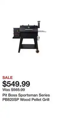 Pit boss sportsman series pb820sp wood pellet grill