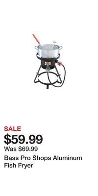Cabela's Bass pro shops aluminum fish fryer offer