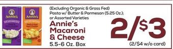 DeCicco & Sons Annie's macaroni & cheese offer