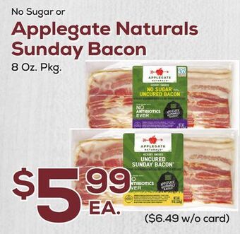 DeCicco & Sons Applegate naturals sunday bacon offer