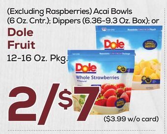 DeCicco & Sons Dole fruit 12-16 oz. pkg. offer