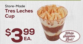 DeCicco & Sons Tres leches cup offer