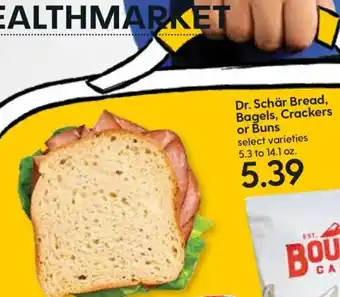 Hy-Vee Dr. Schär Bread,Bagels,Crackers Or Buns 14.1 oz offer