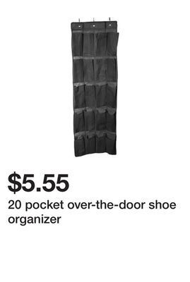 Five Below 20 pocket over-the-door shoe organizer offer
