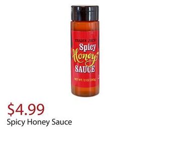 Trader Joe's Spicy honey sauce offer