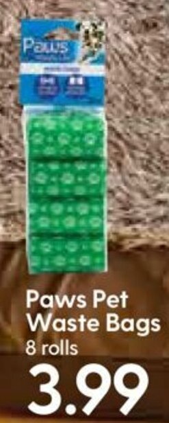 Hy-Vee Paws Pet Waste Bags offer