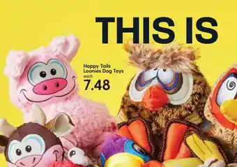 Hy-Vee Happy Tails Loonies Dog Toys offer