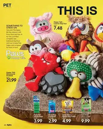 Hy-Vee Happy Tails Microsuede Pet Beds offer