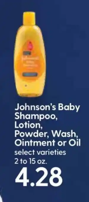 Hy-Vee Johnson's Baby Shampoo, Lotion,Powder,Wash, Oitment Or Oil offer