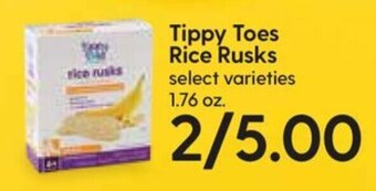 Hy-Vee Tippy Toes Rice Rusks 1.76 oz offer