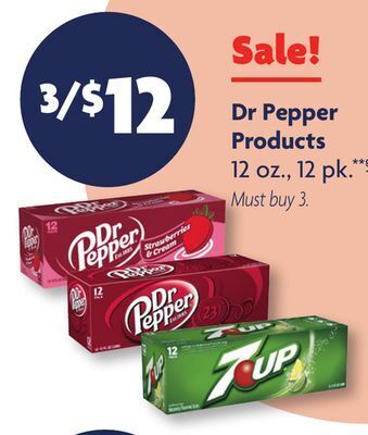 Family Dollar Dr pepper products offer