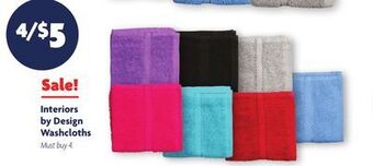 Family Dollar Interiors by design washcloths offer