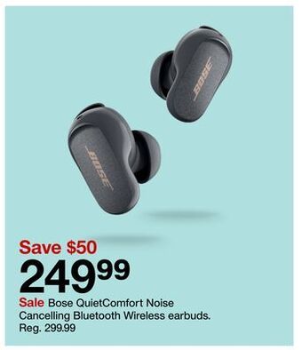 Target Bose quietcomfort noise cancelling bluetooth wireless earbuds offer