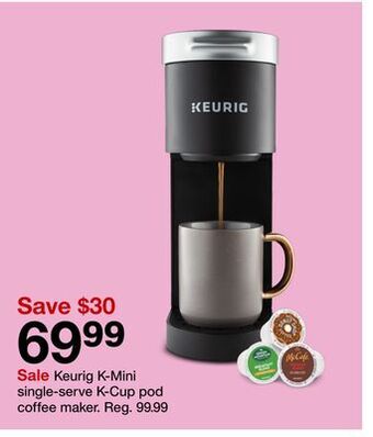 Target Keurig k-mini single-serve k-cup pod coffee maker offer