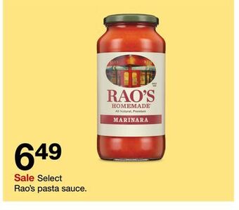 Target Rao's pasta sauce offer