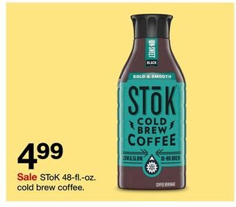 Target Stok 48-fl.-oz. cold brew coffee offer