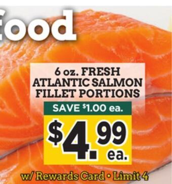 Dearborn Market Fresh atlantic salmon fillet portions offer