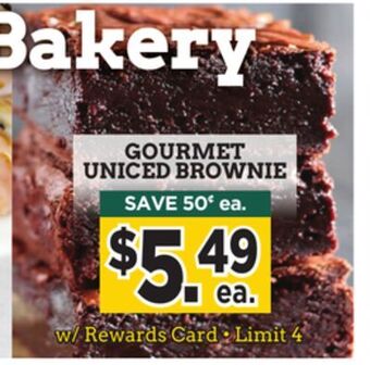 Dearborn Market Gourmet uniced brownie offer
