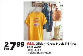 Michaels All gildan® crew neck t-shirts offer