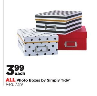 Michaels All photo boxes by simply tidy® offer