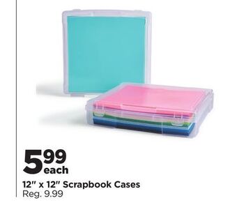 Michaels 12 x 12 scrapbook cases offer