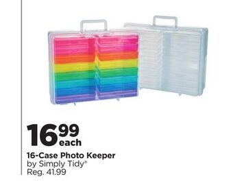 Michaels 16-case photo keeper by simply tidy® offer