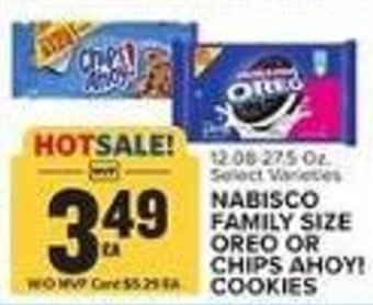 Food Lion NABISCO FAMILY SIZE OREO OR CHIPS AHOY! COOKIES offer