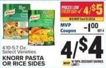 Food Lion KNORR PASTA OR RICE SIDES offer