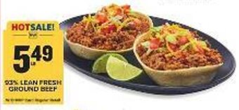 Food Lion 93%. LEAN FRESH GROUND BEEF offer