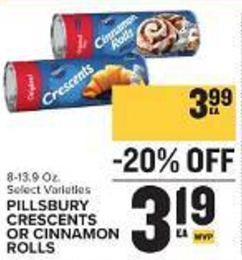 Food Lion PILLSBURY CRESCENTS OR CINNAMON ROLLS offer