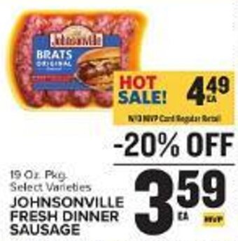 Food Lion JOHNSONVILLE FRESH DINNER SAUSAGE offer